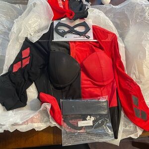 DC Comics Red and Black Superhero Outfit